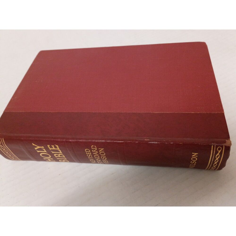 Vintage 1952 Holy Bible Revised Standard Version Thomas Nelson Maroon Hardcover